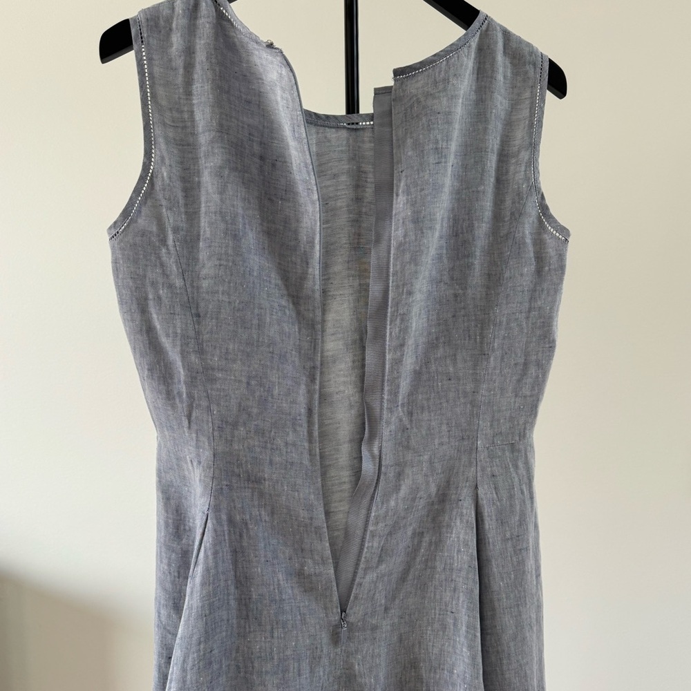 Lafayette 148 New York Linen Maxi Dress Size 4 - Picture 5 of 10